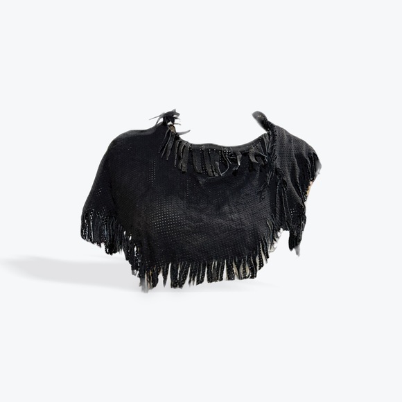 Vintage 80's LambSuede Scarf by Design Wear - Picture 3 of 8